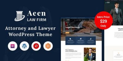 Aeen - Attorney and Lawyer WordPress Theme by RadiusTheme