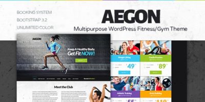 Aegon - Responsive Gym/Fitness Club WordPress Theme by ThemeXengine