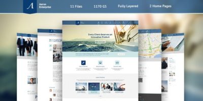 Aeron - Premium Corporate PSD Template by ColorByt