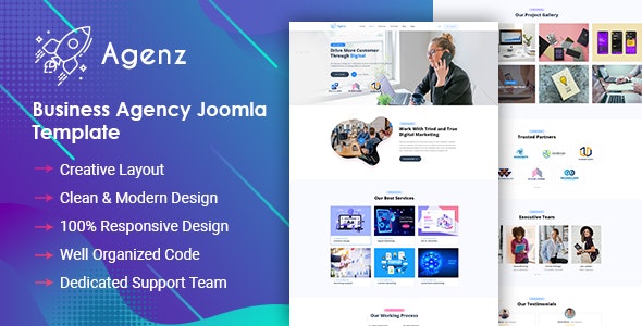 Agenz - Creative Business Agency Joomla Template by SmartAddons