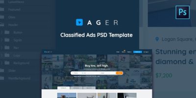 Ager - Classified Ads PSD Template by pebas