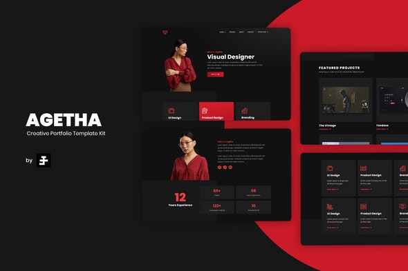Agetha - Creative Portfolio Template Kit by esensifiksi