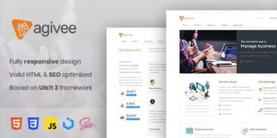 Agivee - Corporate Business HTML Template by Indonez