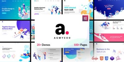 Agmycoo - Isometric Startup Creative Digital Agency WordPress Theme by XpeedStudio
