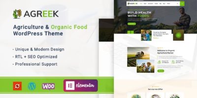 Agreek - Agriculture & Organic Food WordPress Theme by zozothemes