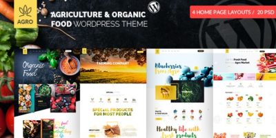 Agro - Organic Farm Agriculture WordPress Theme by Ninetheme