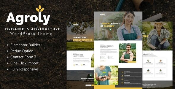 Agroly - Organic & Agriculture Food WordPress Theme by shtheme