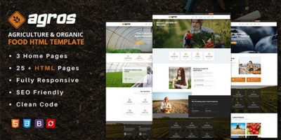Agros - Agriculture & Organic Food HTML Template by ThemePaw