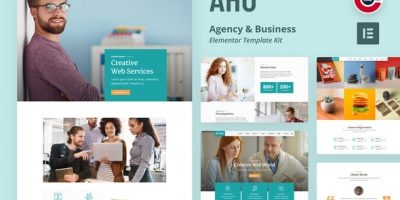 Aho - Agency & Business Elementor Template Kit by C-Kav