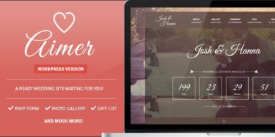 Aimer - Wedding WordPress Theme For Lovers by 3jon
