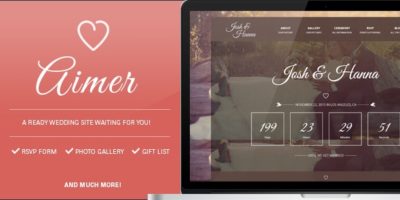 Aimer - Wedding template for lovers by WpPug