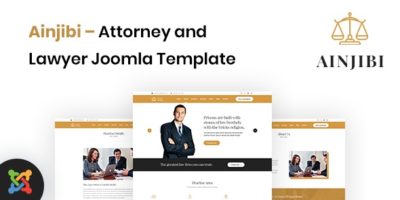 Ainjibi – Attorney and Lawyer Joomla Template by envalab