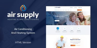 Air Conditioning and Heating Services Site Template by ThemeREX