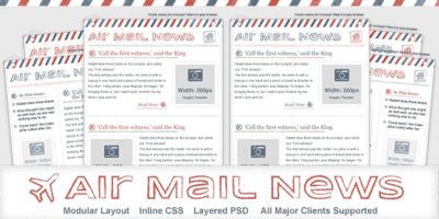 Air Mail News - Newsletter Email Template by Creekjumper