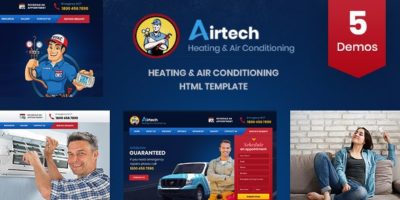 Airtech - HVAC Repairing HTML Template by DesignArc