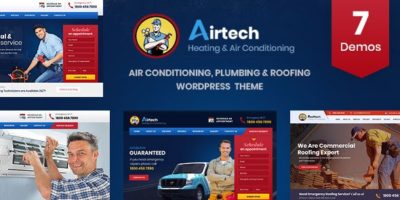 Airtech - Plumber HVAC and Repair theme by Templatation