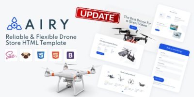 Airy - Drones Store HTML Template by ZEMEZ