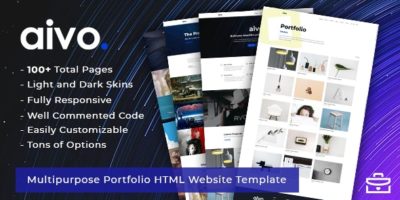 Aivo - Responsive Portfolio HTML Website Template by Themetorium