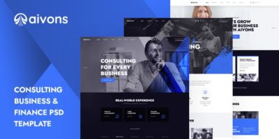 Aivons - Business Consulting PSD Template by Layerdrops