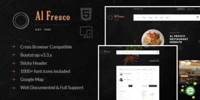 Al Fresco – An eCommerce Restaurant Responsive HTML Template by envalab