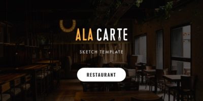 Alacarte - Restaurant & Cafe Sketch Template by SpyroPress