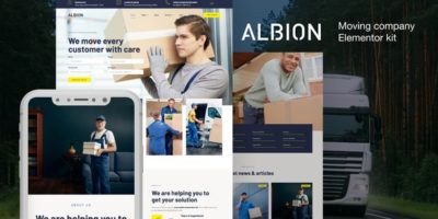 Albion – Moving Company Elementor Template Kit by deTheme