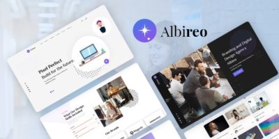 Albireo - Creative One Page PSD Template by DesignsNinja