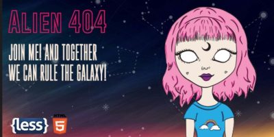 Alien - Animated Error 404 Page by LeAmino