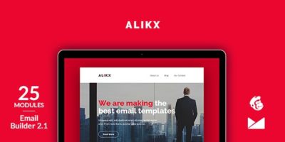 Alikx Email Template + Online Emailbuilder 2.1 by web4pro