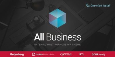All Business - Corporate & Company Material Design WordPress Theme by cmsmasters