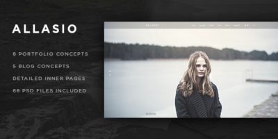 Allasio - Photography and Lifestyle Blog PSD Template by MontaukCo