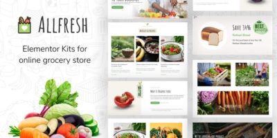 Allfresh - Grocery WooCommerce Template Kit by deTheme