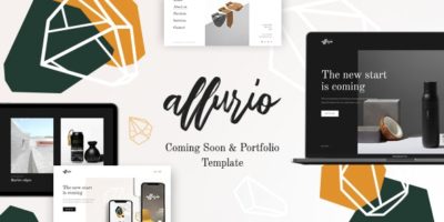 Allurio - Coming Soon and Portfolio Template by mix_design