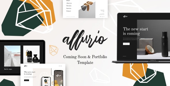 Allurio - Coming Soon and Portfolio Template by mix_design