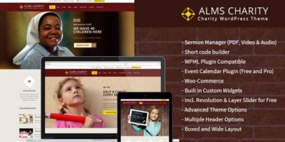 Alms - Ministry & Charity WordPress Theme by designthemes