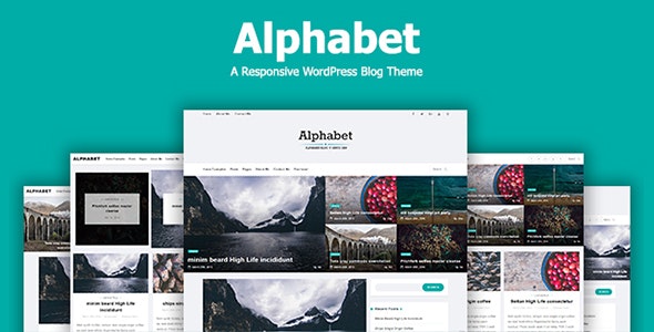 Alphabet - A Responsive WordPress Blog Theme by Ashmawi