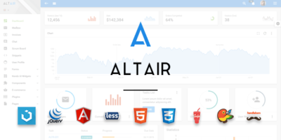 Altair - Admin Material Design UIkit Template by tzd