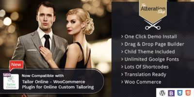 Alteration Shop - WordPress WooCommerce Theme for Tailors by Themographics