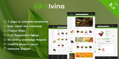 Alvina Organic OpenCart 3.x Theme by InspireTemplate