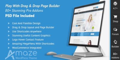 Amaze - Corporate Responsive Multi-Purpose WordPress Theme by SuPraTech