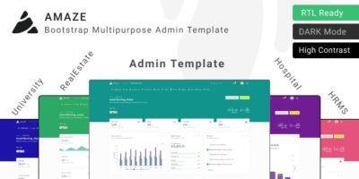 Amaze - Multipurpose Admin Template ui kit by thememakker