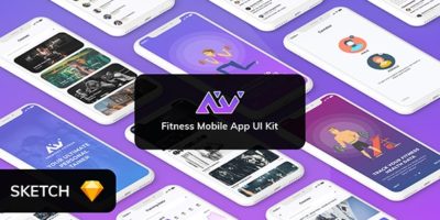 Amerivex Fitness Mobile App UI by DigitalCarving