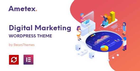 Ametex - Digital Marketing and SEO WordPress Themes by Bearsthemes