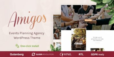 Amigos - Party & Celebration Event Agency by cmsmasters