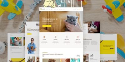 Amity – Animal Hospital & Veterinarian Template Kit by deTheme