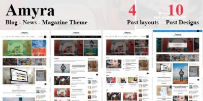 Amyra - Clean WordPress Blog/News/Magazine Theme by wponlinesupport