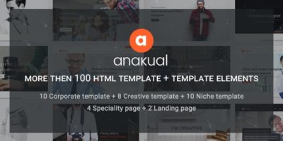 Anakual multipurpose and responsive corporate template by 99webpage