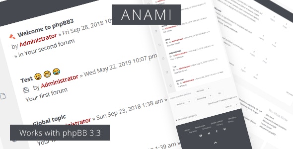 Anami - Responsive phpBB3 Forum Theme by Gramziu