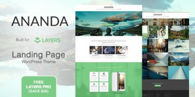Ananda - Landing Page WordPress Theme by PalaBari