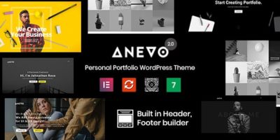 Anevo - Personal Portfolio WordPress Theme by voidcoders